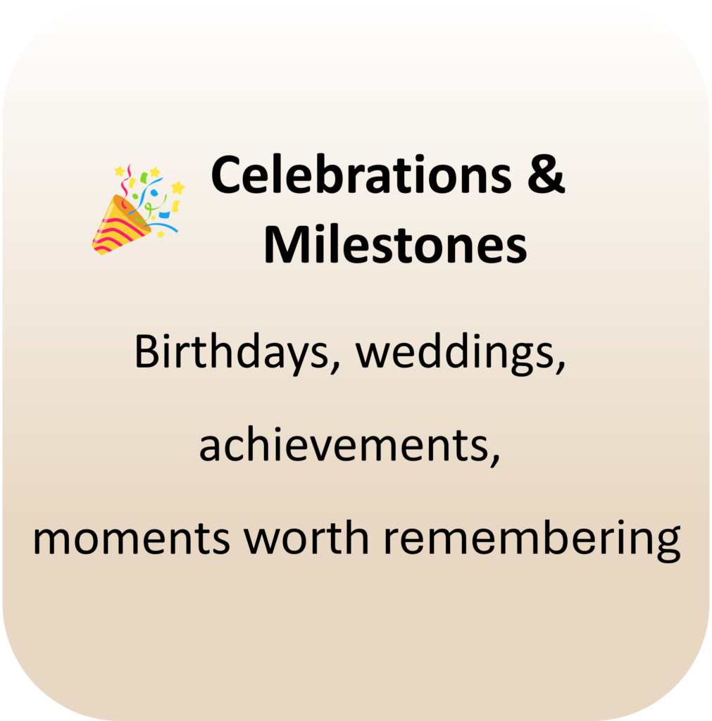 Tile 2 - Celebrations & Milestones