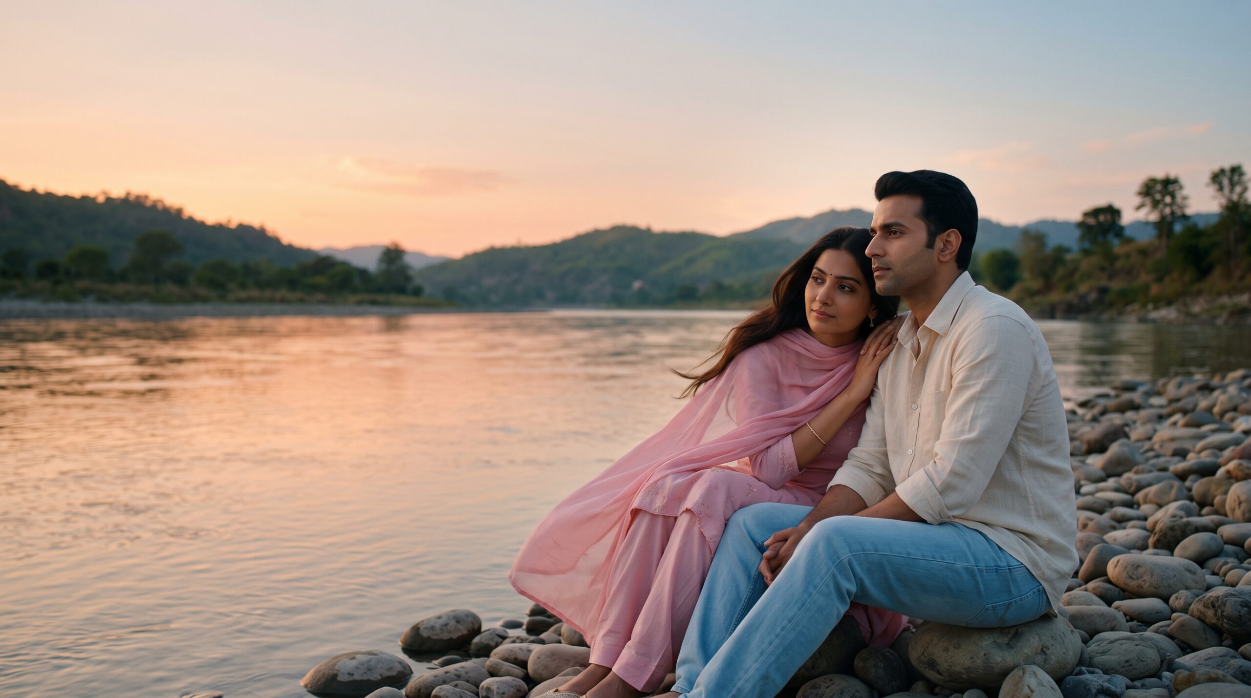 Just Because Love Song for Partner Nadiya Ka Kinara - A couple by the riverside