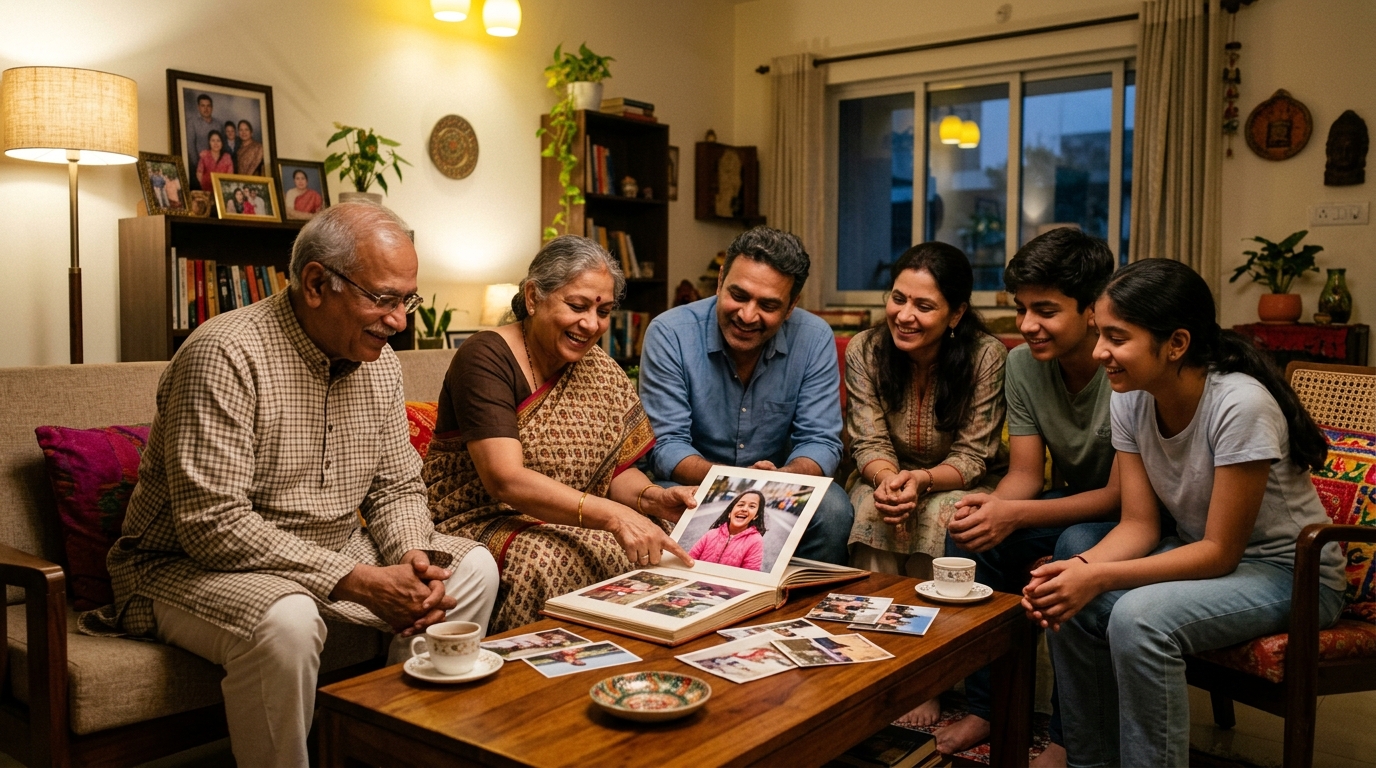 Birthday gift for niece – family in India remembering their niece living abroad