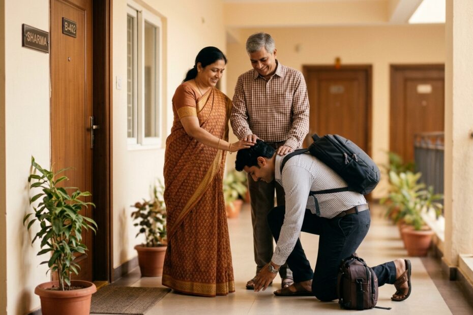 Personalized Song for Son - Parents blessing their son before a new journey
