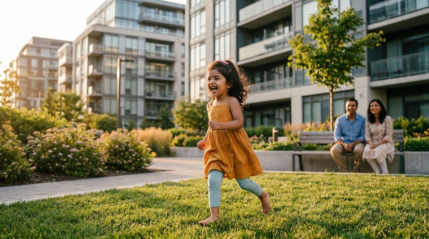 Three-year-old girl enjoying childhood – personalized mundan song inspiration